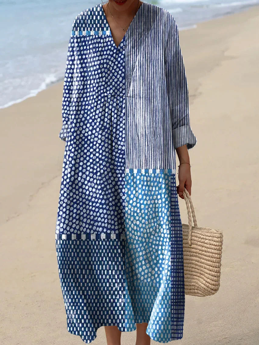 Brianna | Art Inspired Cotton Dress Natural Beauty That Captures Attention