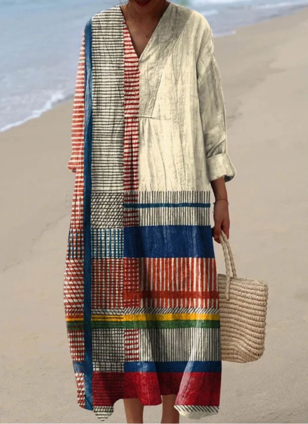 Rivka | Luxe Patchwork Midi Dress