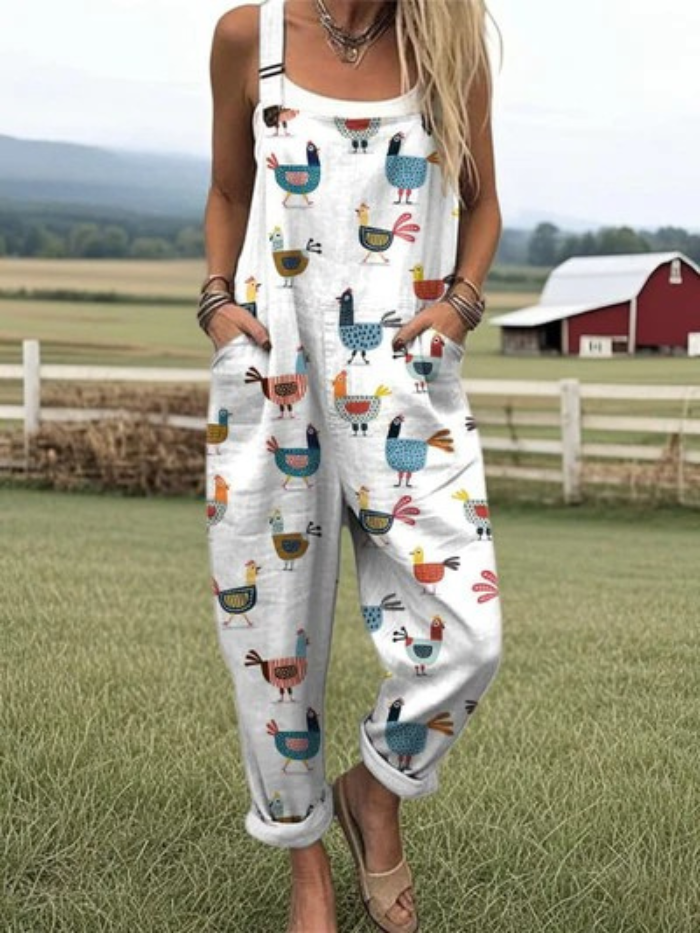 Tilda | Folk Bird Jumpsuit
