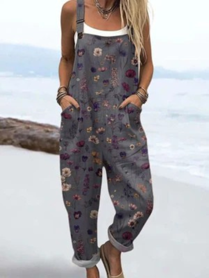 Kelly | Midnight Bloom Jumpsuit