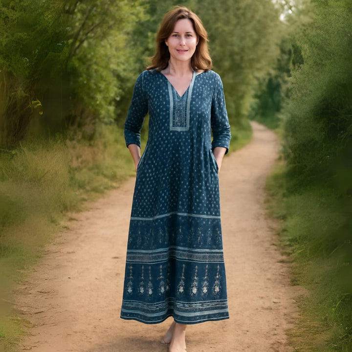 Arwen - Indigo Tummy Coverage Dress