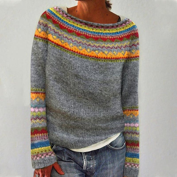 YASMINE™ - RETRO FALL SWEATER