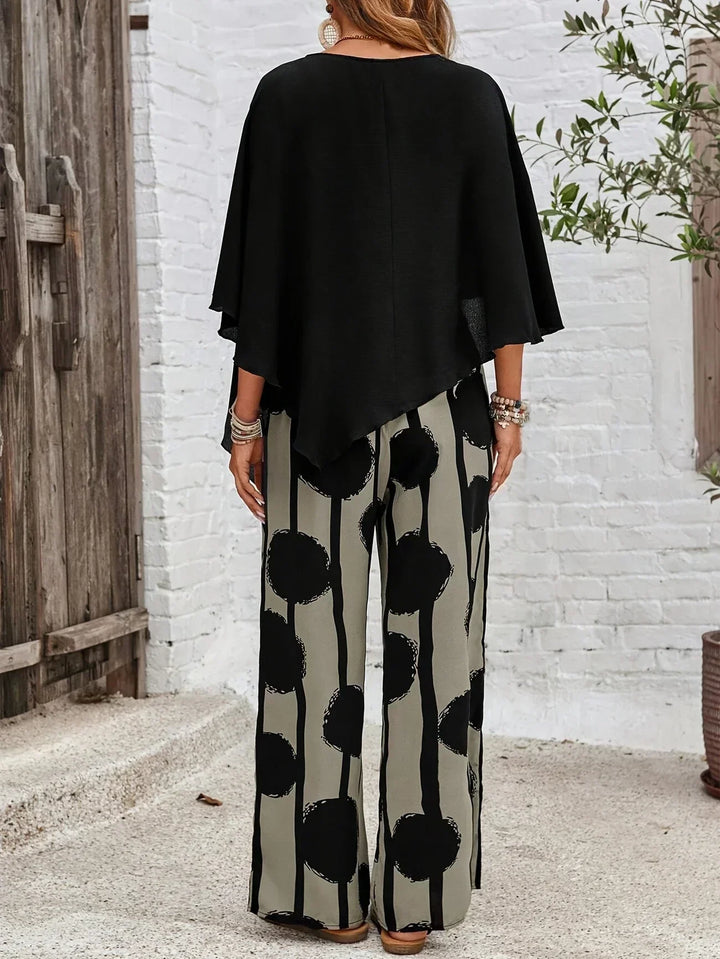Kalliope -  Elastic Waist Two-Piece Set