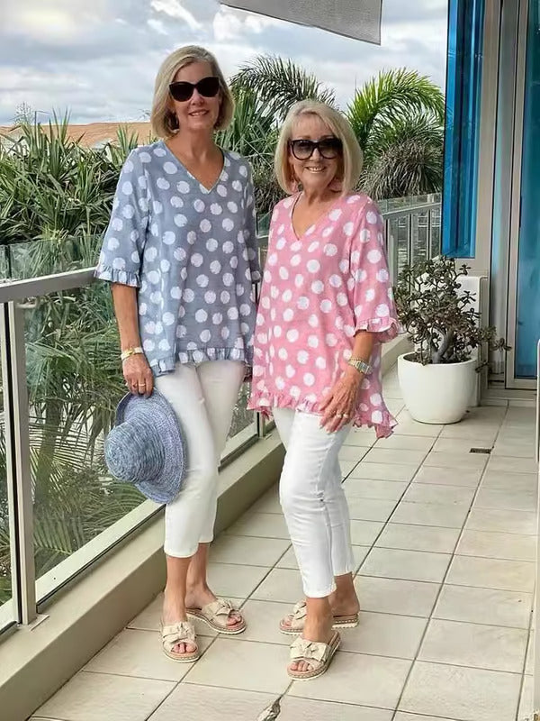 Brianna | Relaxed Polka Dot Tunic
