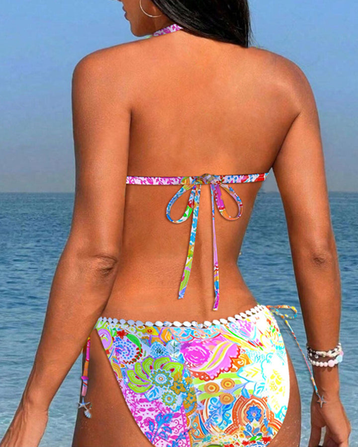 Valerie - Vibrant Lace Neck-Tie Bikini