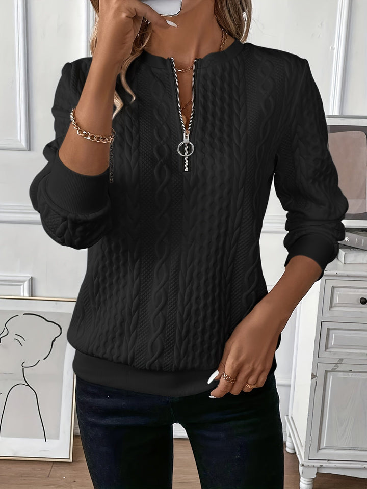 Jean™ - CLASSIC SWEATER WITH ZIP DETAIL