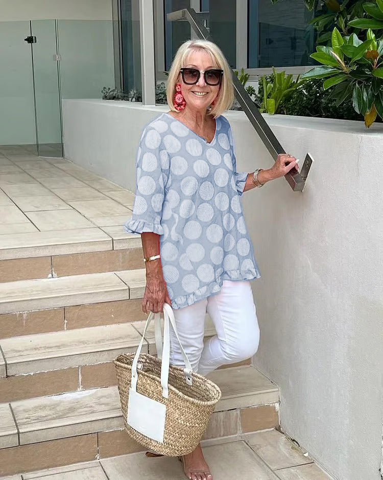 Brianna | Relaxed Polka Dot Tunic
