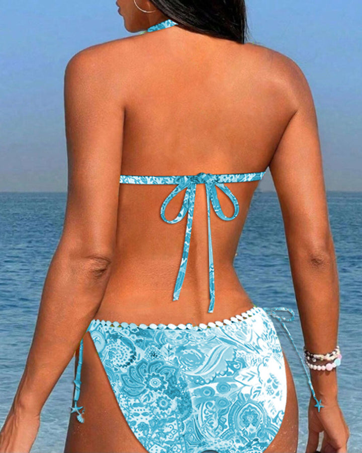 Valerie - Vibrant Lace Neck-Tie Bikini