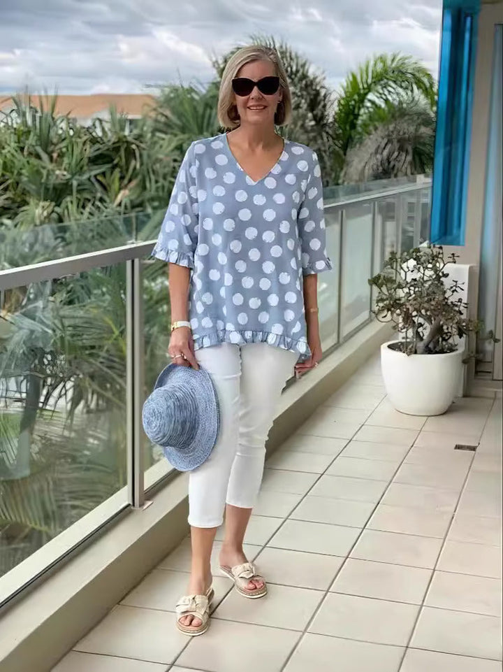 Brianna | Relaxed Polka Dot Tunic