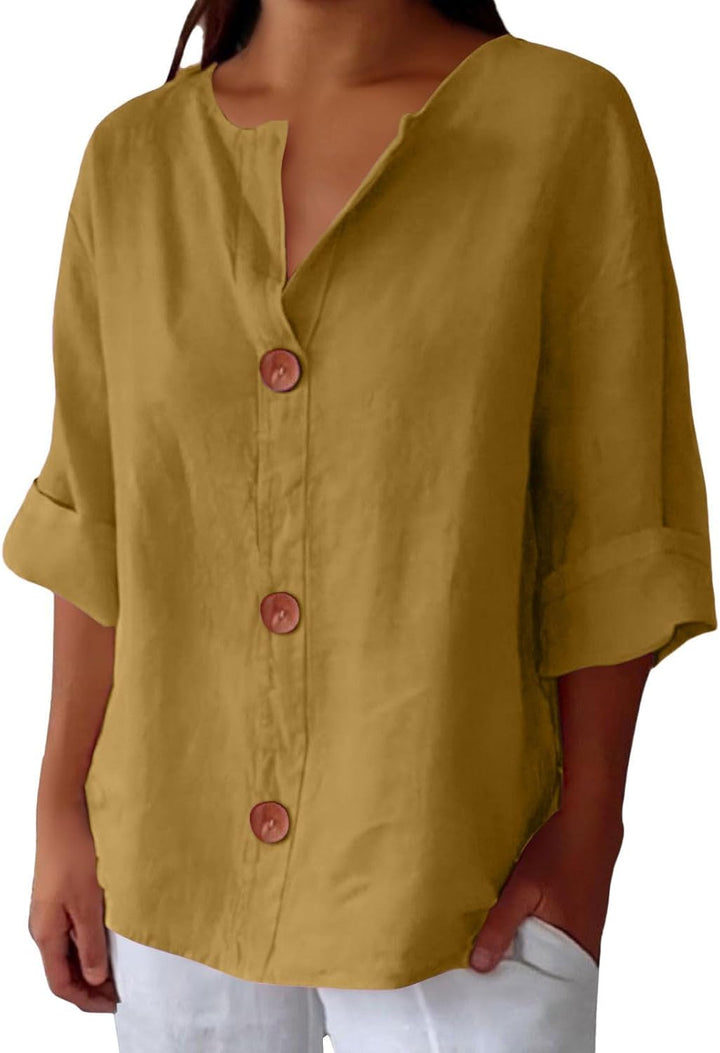 Clara's | Coastal Polyester Blouse
