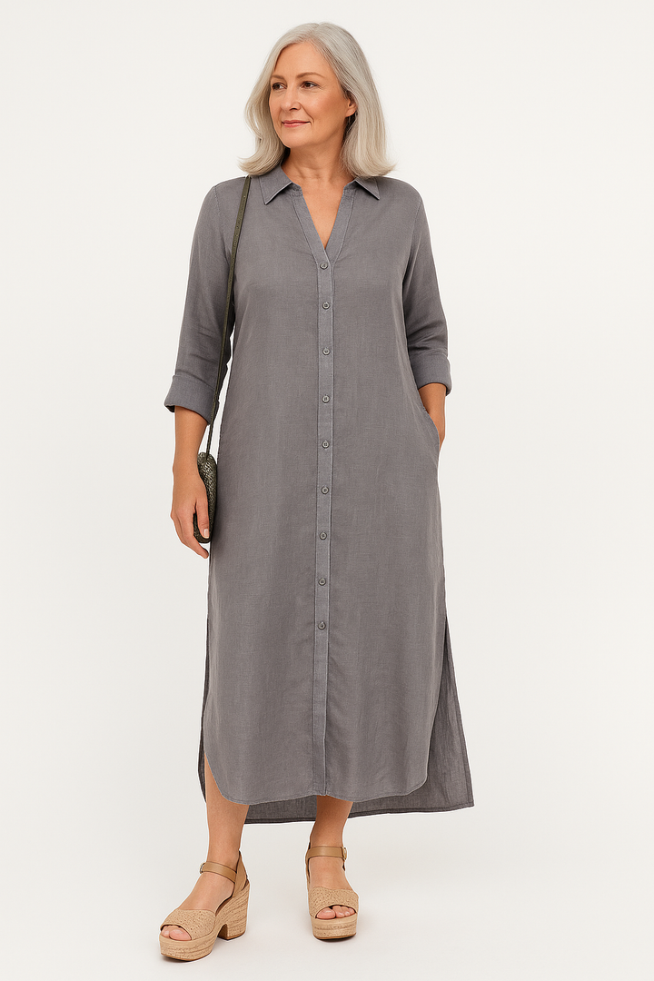 Malaya - Elegant Collar Dress