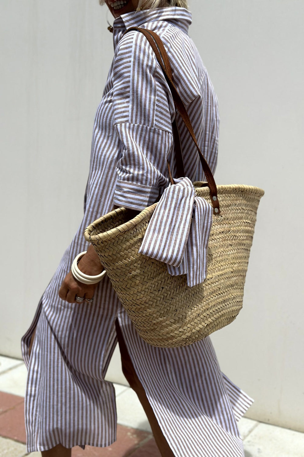 Grace – Striped Everyday Shirt Dress
