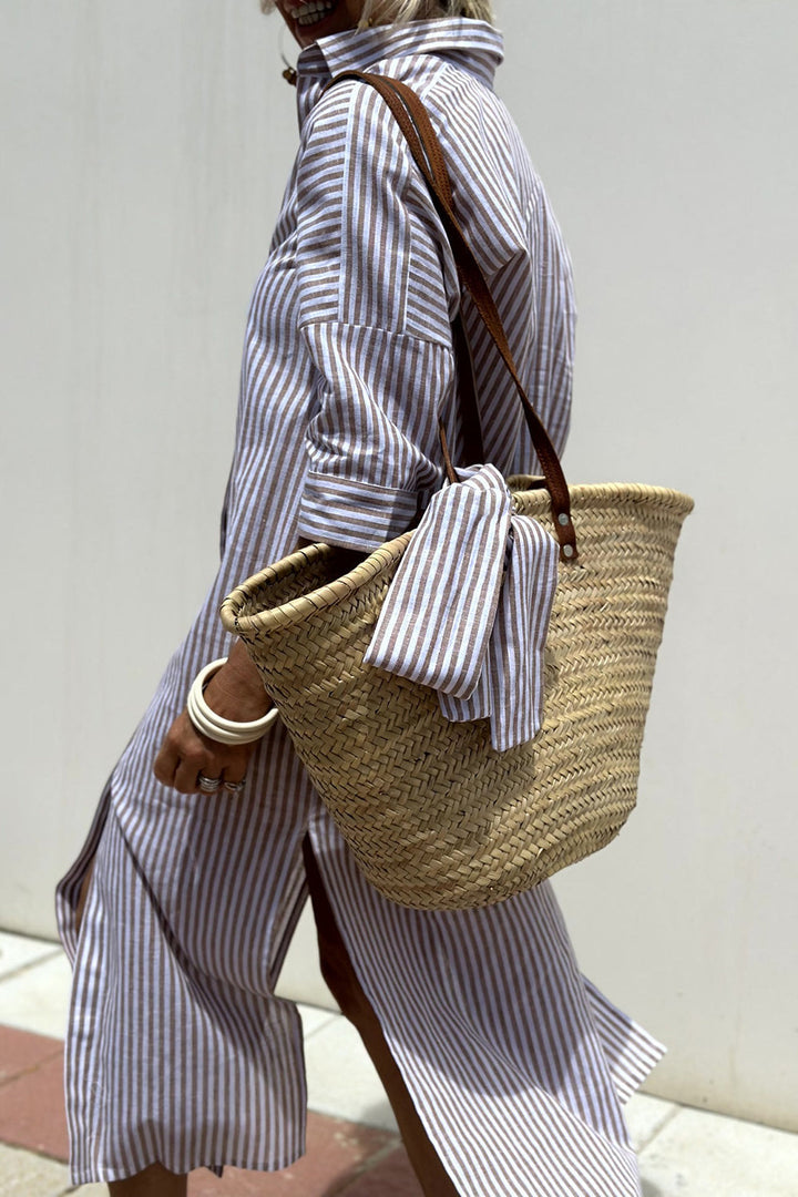 Grace – Striped Everyday Shirt Dress