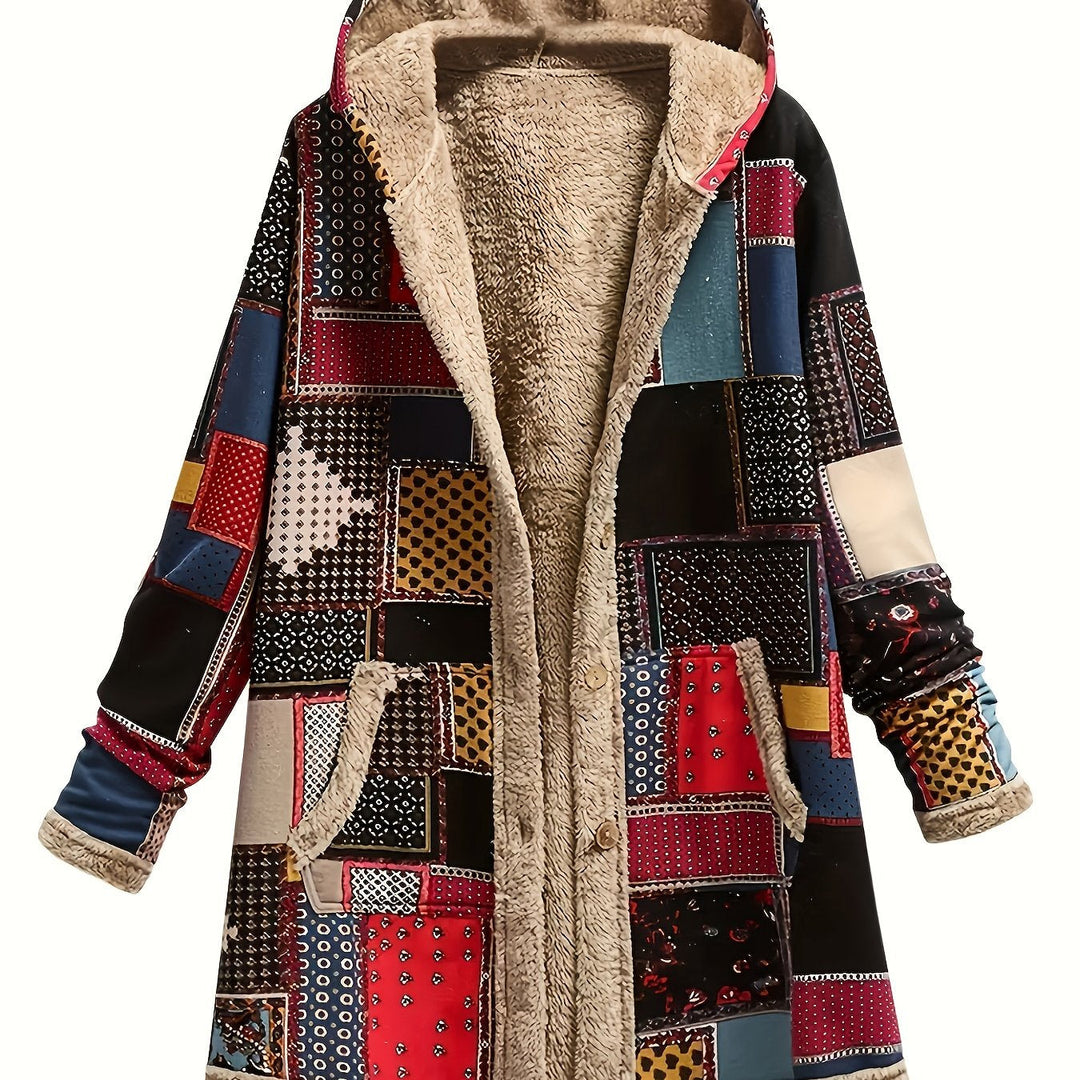 Arwen™ – PLUSH PRINTED HOODED JACKET