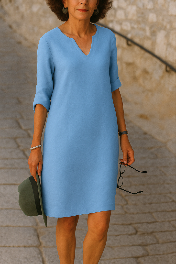 Kora - Elegant V-Neck Dress