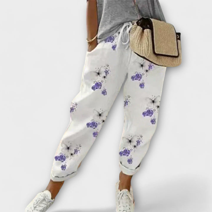 Barbara - Comfortable Cotton-Linen Trousers