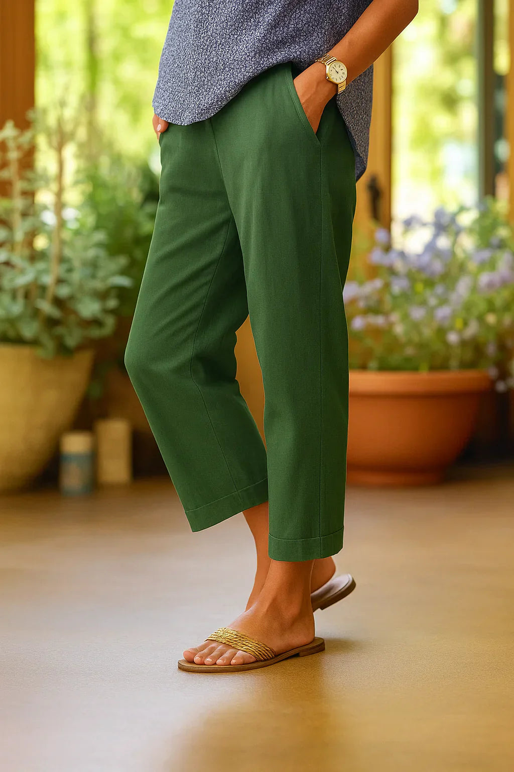 The Rivana - Relaxed Cotton Linen Summer Pants