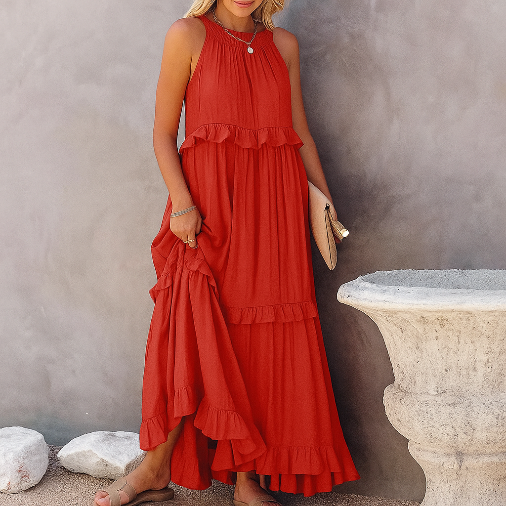 CHERRY™ - Flow & Flutter Maxi Dress