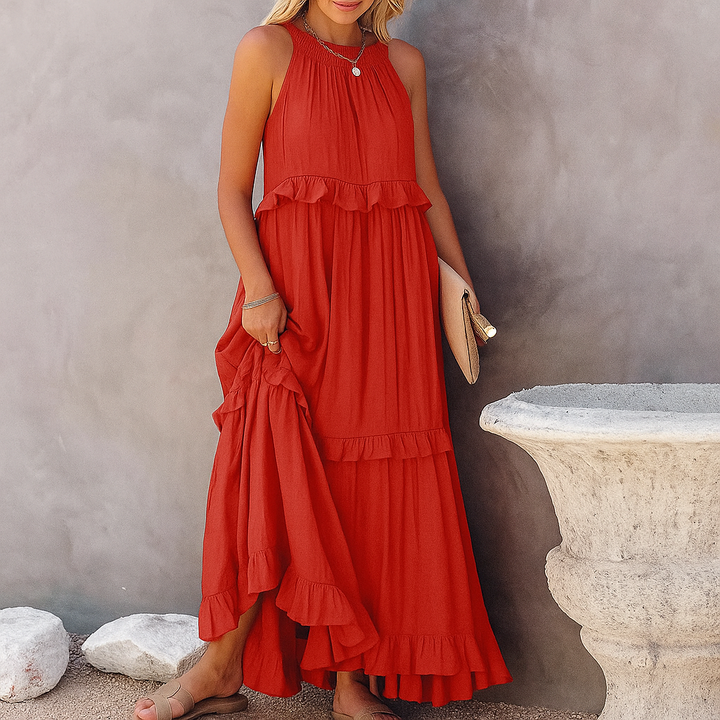 CHERRY™ - Flow & Flutter Maxi Dress