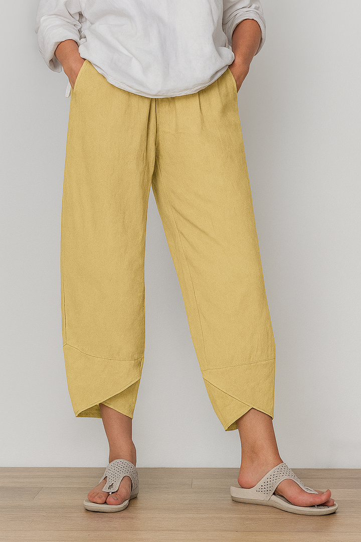 Bryndis - Summer Cotton Linen Wide Leg Pants