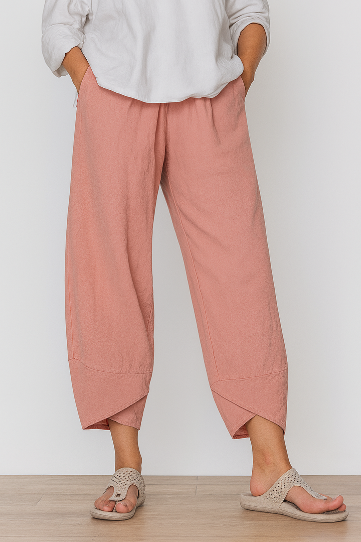 Bryndis - Summer Cotton Linen Wide Leg Pants