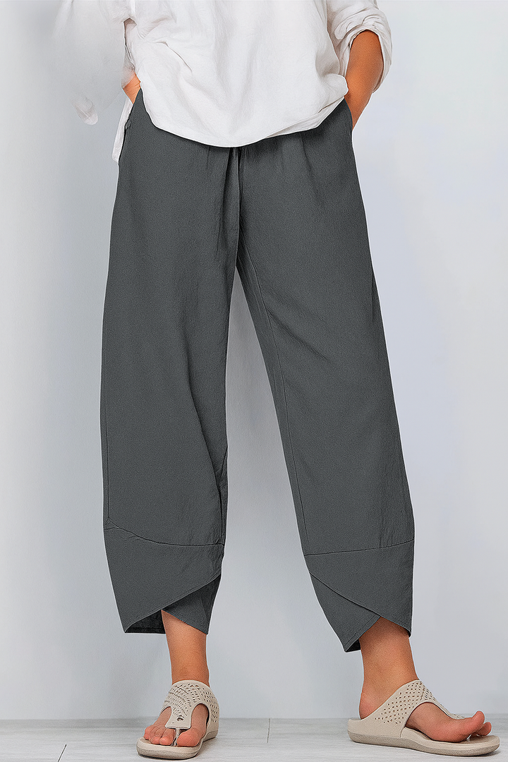 Bryndis - Summer Cotton Linen Wide Leg Pants