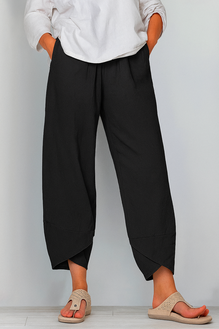 Bryndis - Summer Cotton Linen Wide Leg Pants
