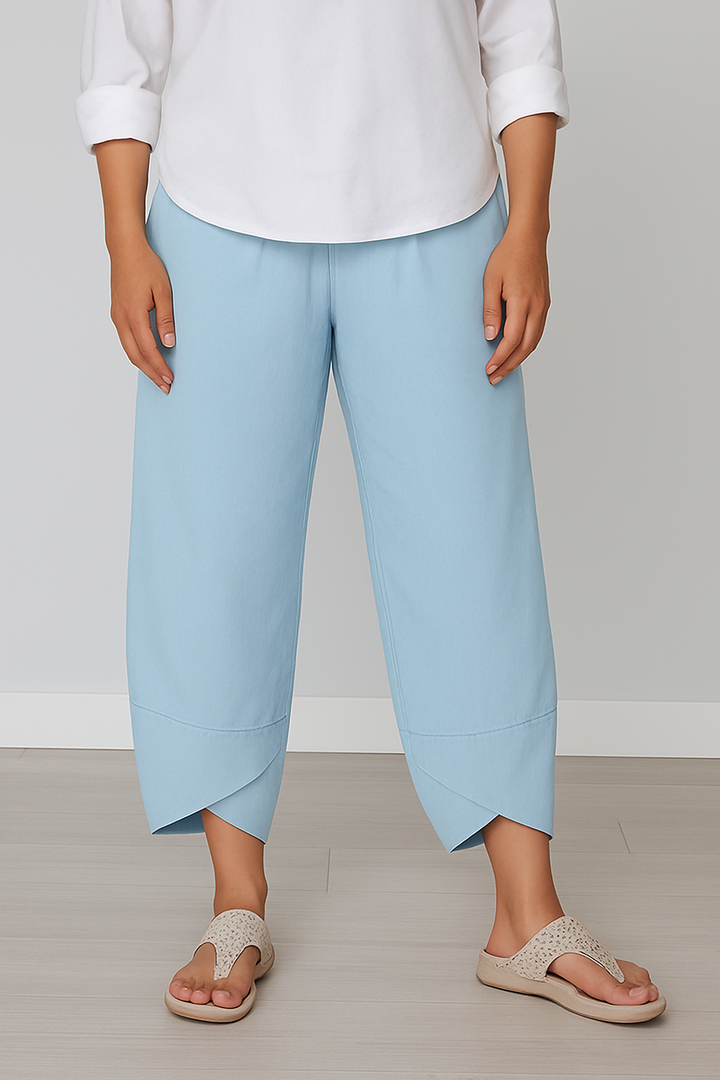 Bryndis - Summer Cotton Linen Wide Leg Pants