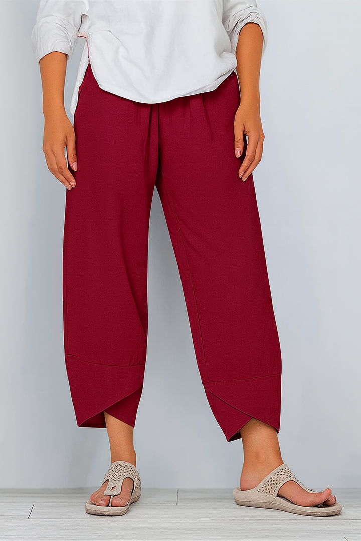 Bryndis - Summer Cotton Linen Wide Leg Pants