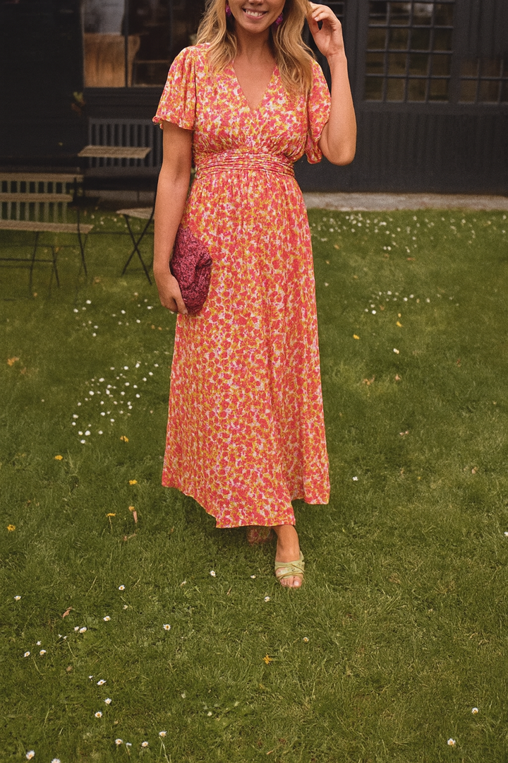 FREYJA™ – Classic V-Neck Dress