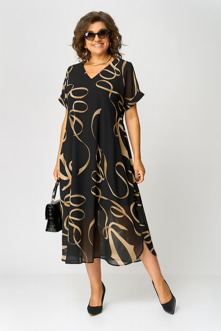 DONNA | Plus Size Chiffon Dress