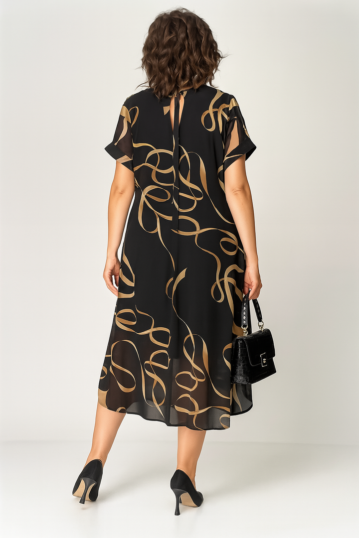 DONNA | Plus Size Chiffon Dress