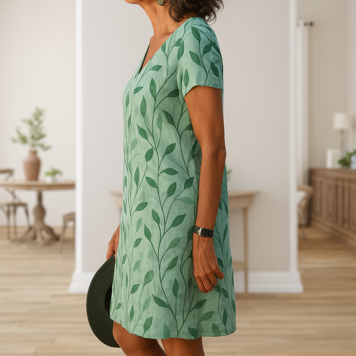 WINONA | ELEGANT AND LIGHT SUMMER DRESS WITH TUMMY COVERAGE