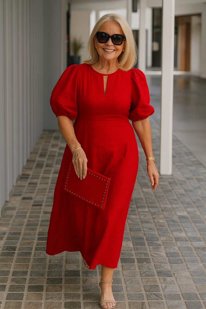 Frankie - Chic Bubble Sleeve Loose Dress