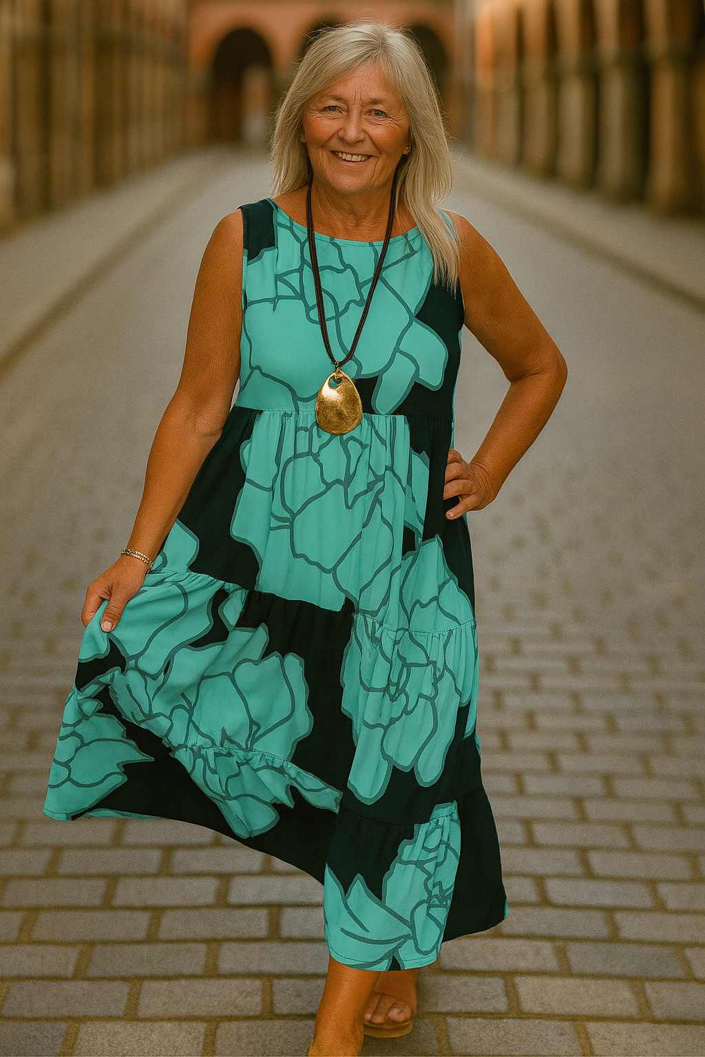 Odessa - Graceful Blossom Dress