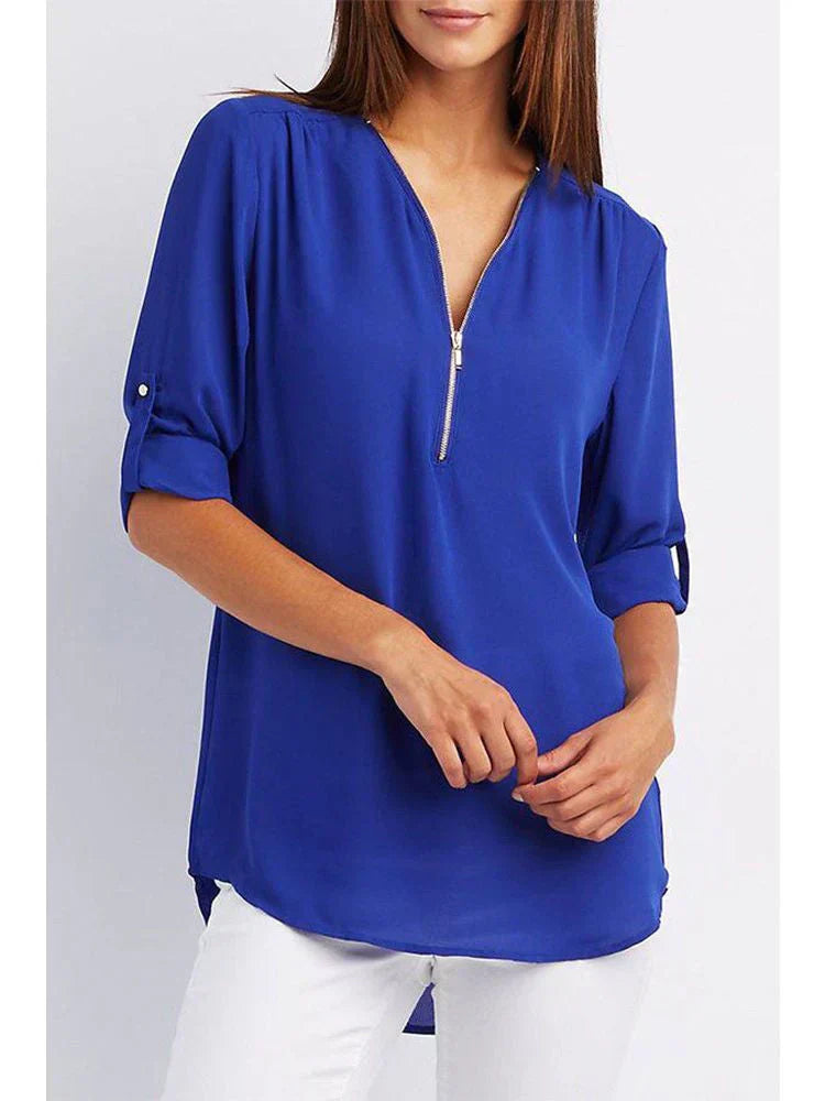 Jenna | Zip Blouse Grace