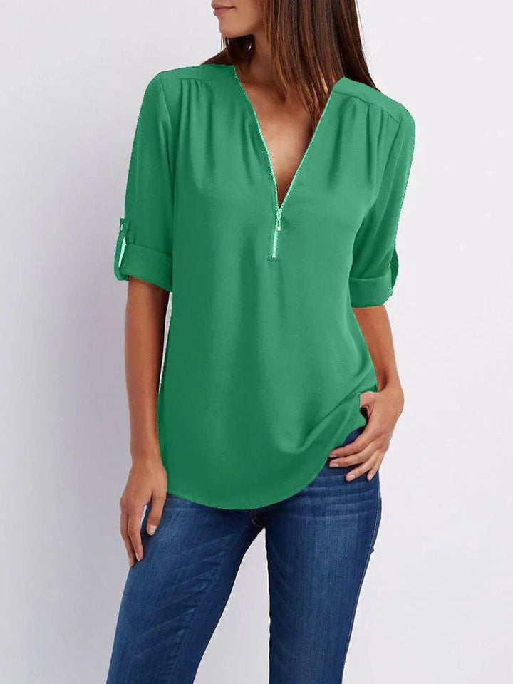 Jenna | Zip Blouse Grace