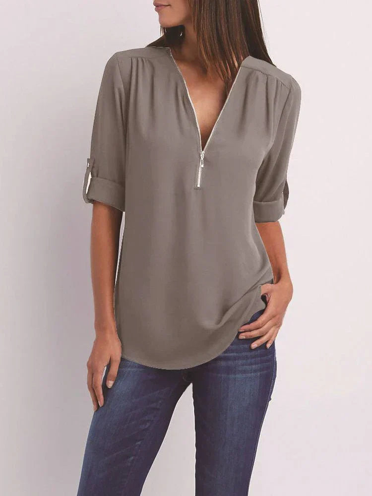 Jenna | Zip Blouse Grace