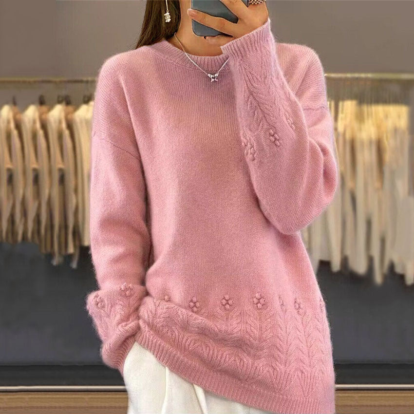 ALMA™ - FLORAL KNIT SWEATER