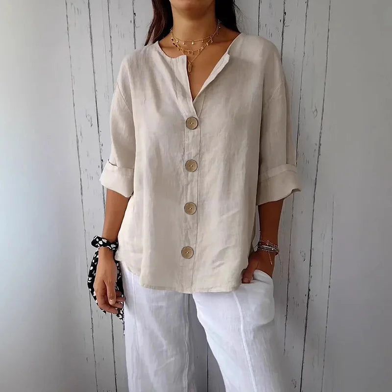 Nyla’s | Relaxed Linen Blouse