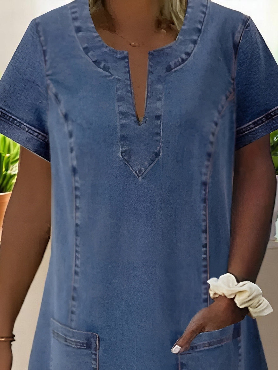 Athena™ | Cozy Denim Dress