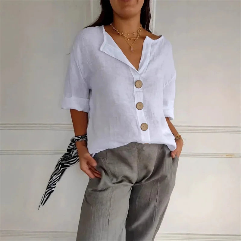 Nyla’s | Relaxed Linen Blouse