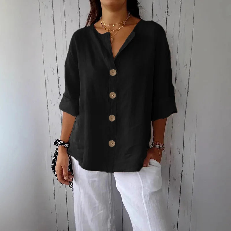 Nyla’s | Relaxed Linen Blouse