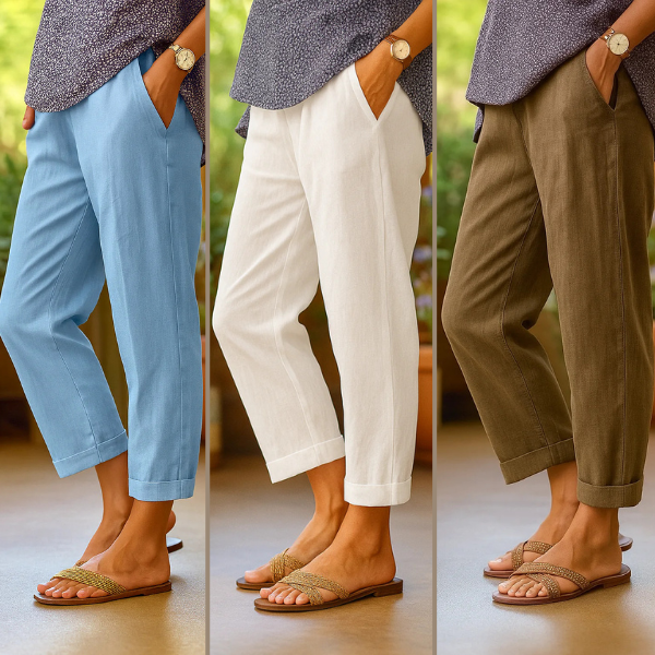 The Rivana - Relaxed Cotton Linen Summer Pants