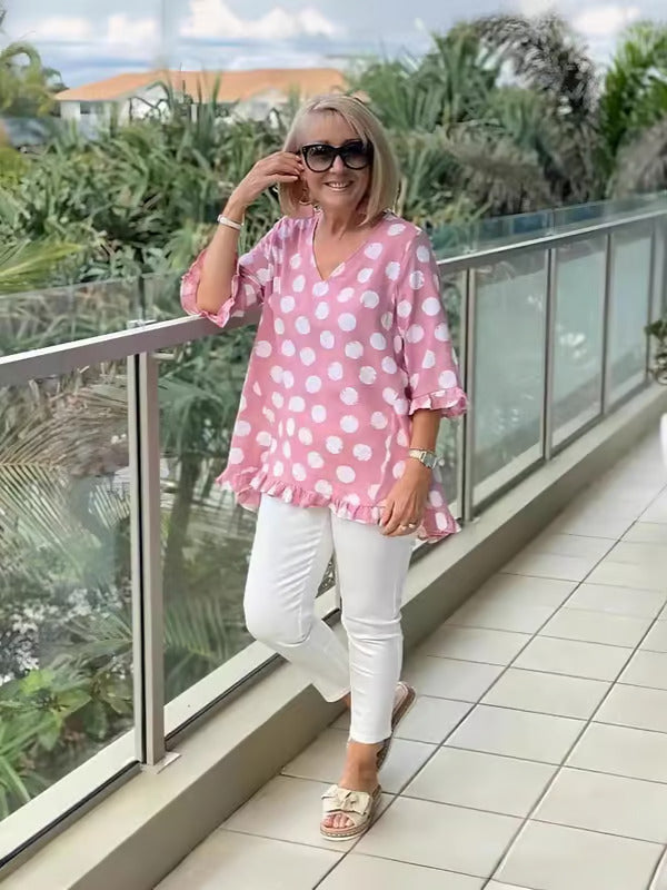 Brianna | Relaxed Polka Dot Tunic