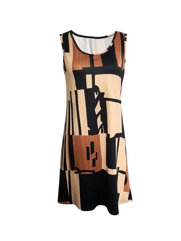 Elliette - Stylish Casual Geometric Dress