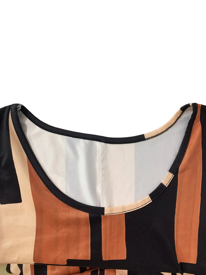 Elliette - Stylish Casual Geometric Dress