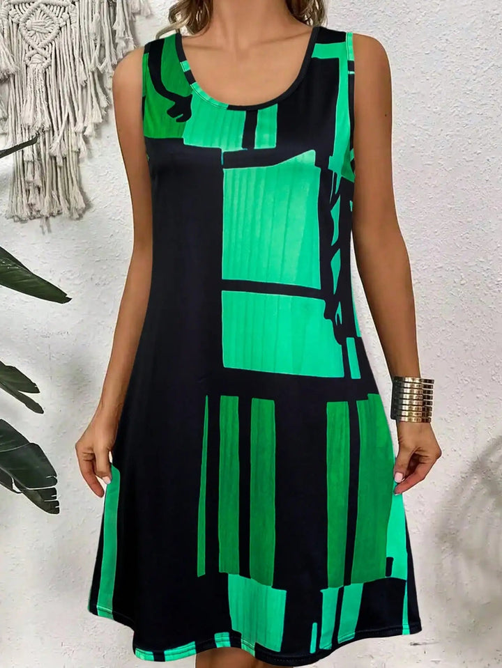 Elliette - Stylish Casual Geometric Dress