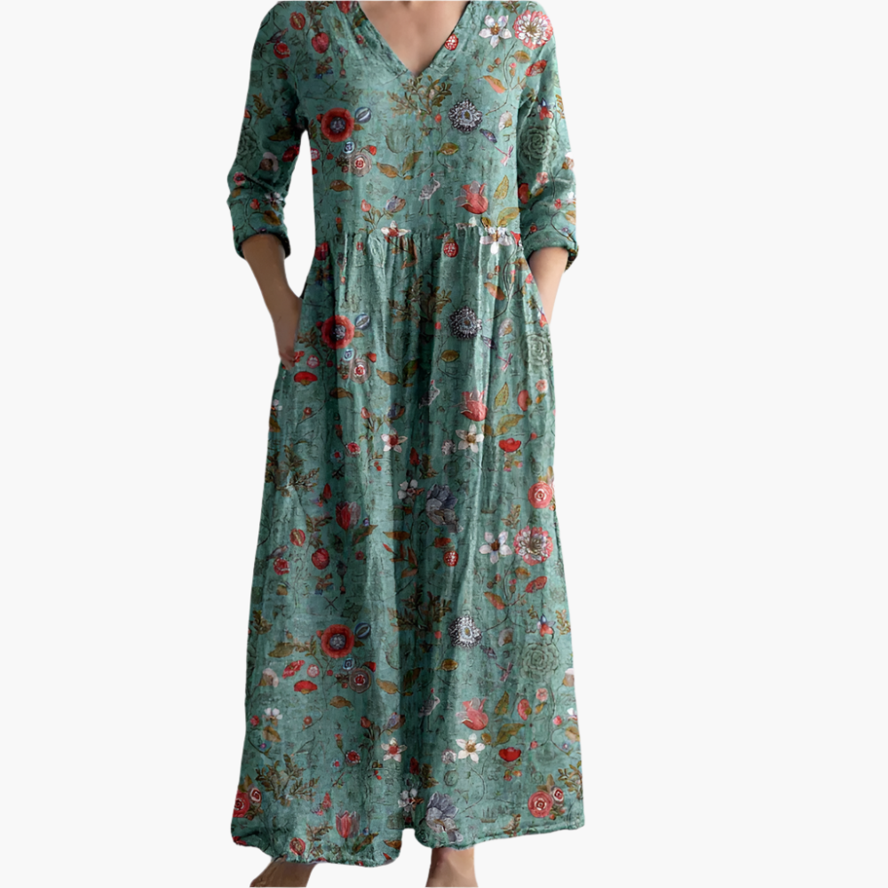 Kenzie - Botanical Whisper Tummy Coverage Dress