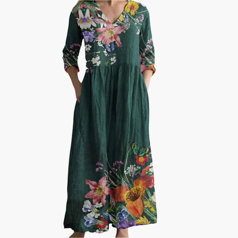 Juno - Botanical Garden Tummy Coverage Dress